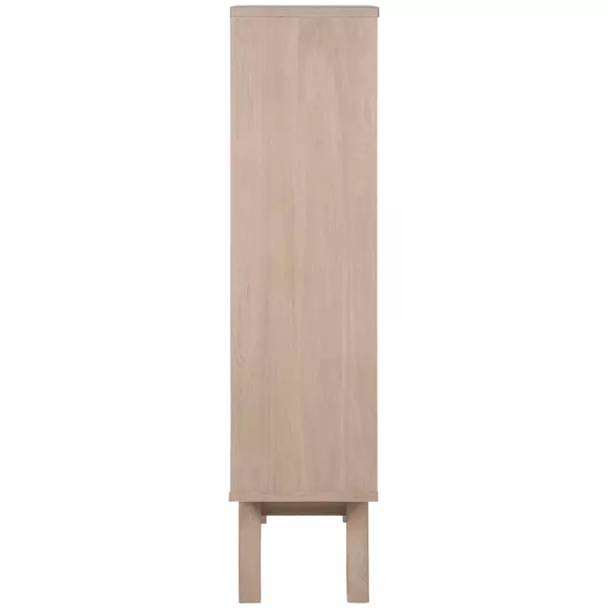Vitrína 3 Simple biela dub