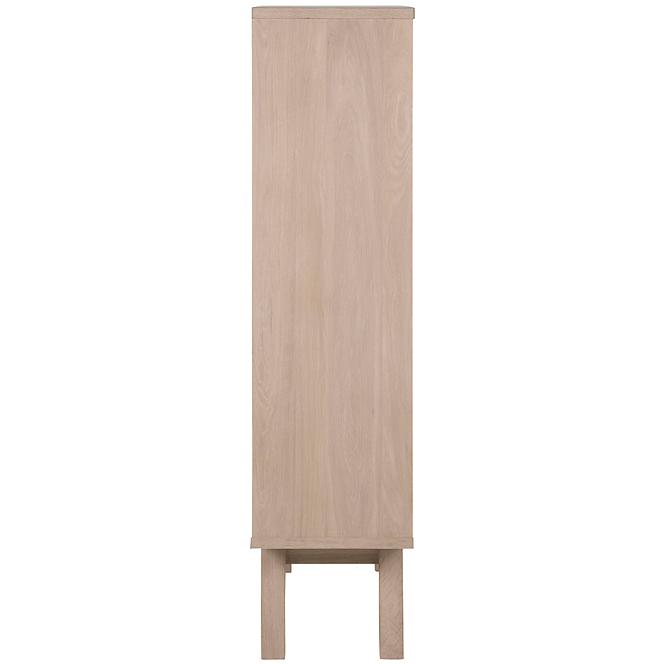 Vitrína 3 Simple biela dub