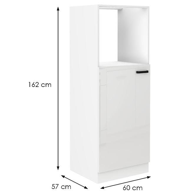 Kuchynská skrinka MIA biely lesk/biely 60dkpl-162 1f bb,2