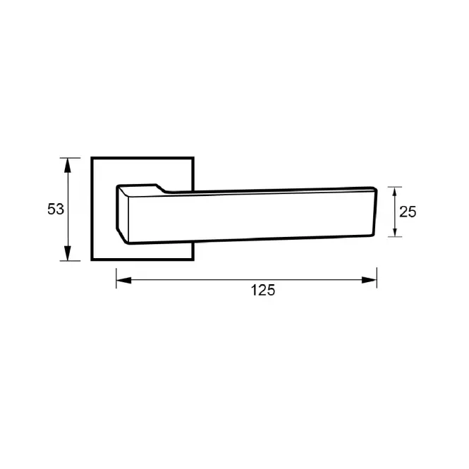 Dverová kľučka Kijów ZR25 zlatá PVD,2