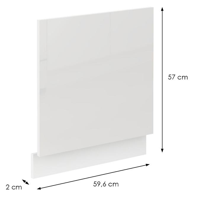 Dvierka na umývačku MIA biely lesk predná strana zm 570x596,2