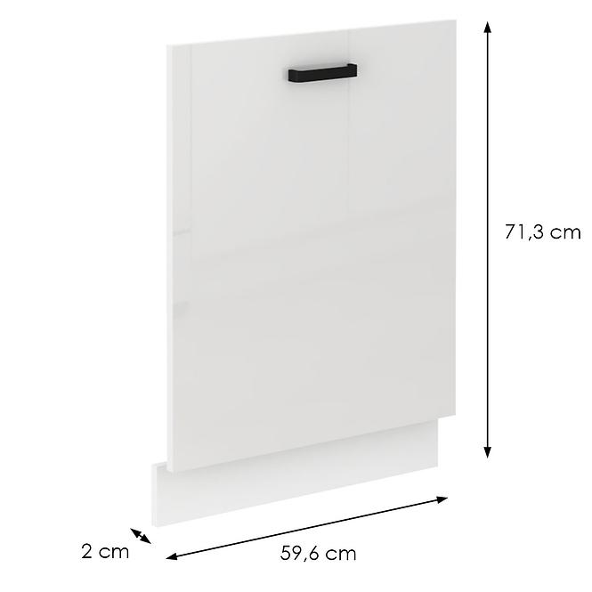 Dvierka na umývačku MIA biely lesk predná strana zm 713x596,2