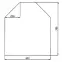 Sklo pod pec Trapez 60x70 cm C3,2