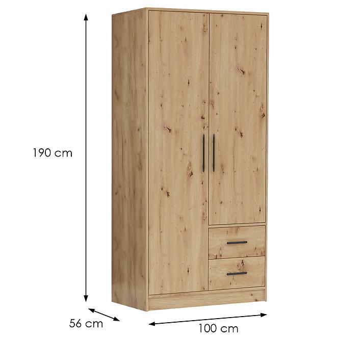 Skriňa Smart SR3 2D artisan,2