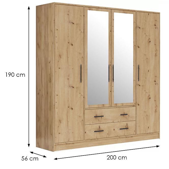 Skriňa Smart SRL1 4DL artisan