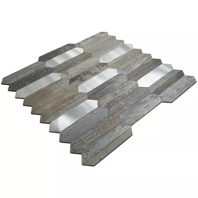 Dekoračný samolepiaci panel Mood Wood Silver,2