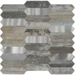Dekoračný samolepiaci panel Mood Wood Silver
