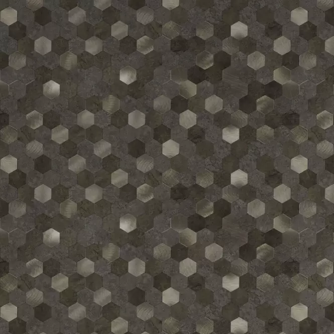 Dekoračný samolepiaci panel Mood Gold Hexagon