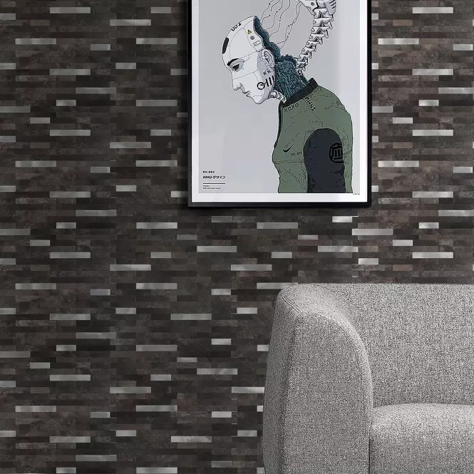 Dekoračný samolepiaci panel Mood Grafit Silver,6