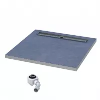 Vanička pod dlažbu Steel 80x80x5/12,5*10.001/OLKB/SL