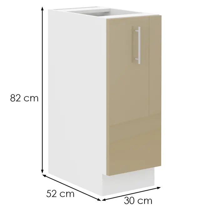 Kuchynská skrinka Lara 30D cargo bb MDF cappucino,2