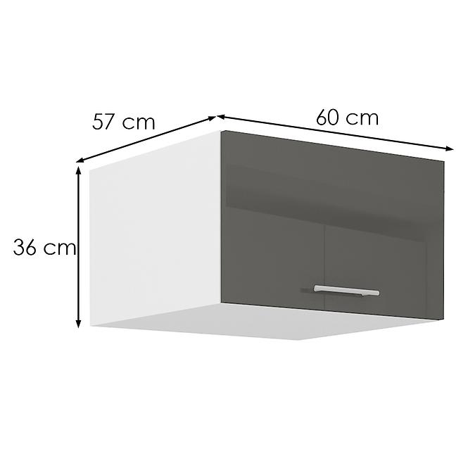 Kuchynská skrinka Lara 60 NAGU-36 1F MDF sivá,2