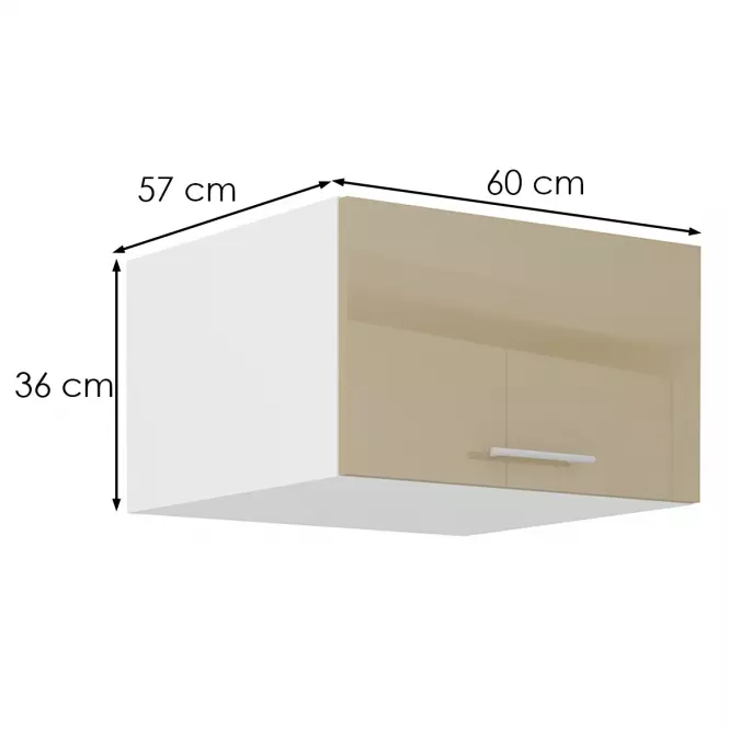 Kuchynská skrinka Lara 60 NAGU-36 1F MDF cappucino