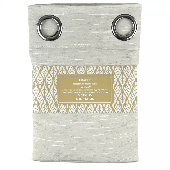 Záves na prechodkách Frappe 135x250 natural Merkury Home