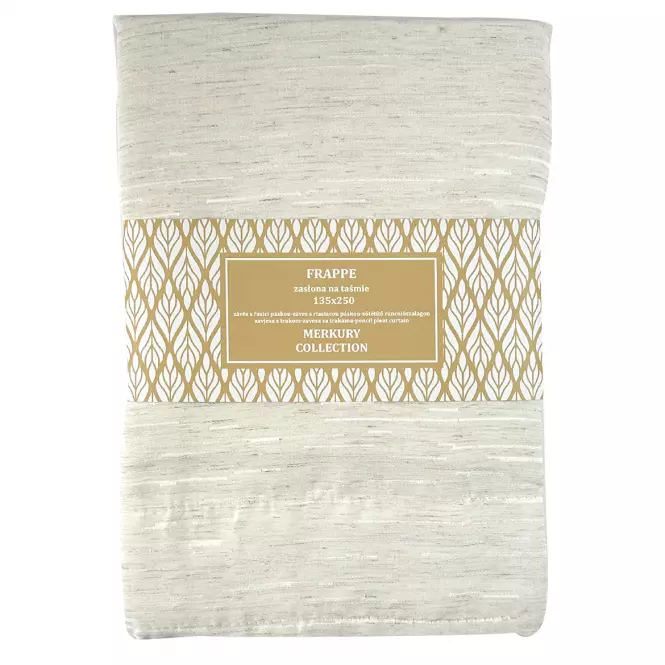 Záves na páske Frappe 135x250 natural Merkury Home