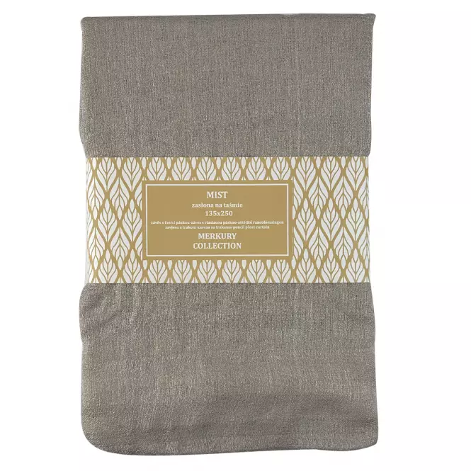 Záves na páske Mist 135x250 béžová Merkury Home