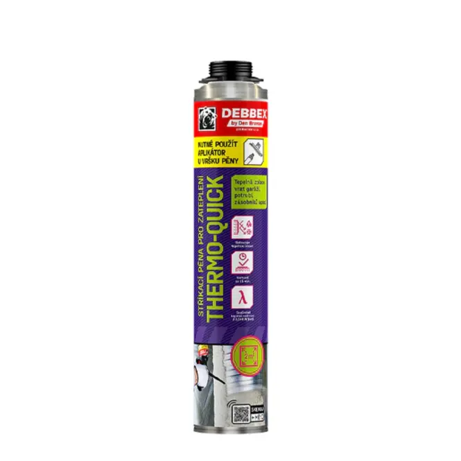 Debbex Striekacia Pena na Zateplenie Thermo-Quick 750ml
