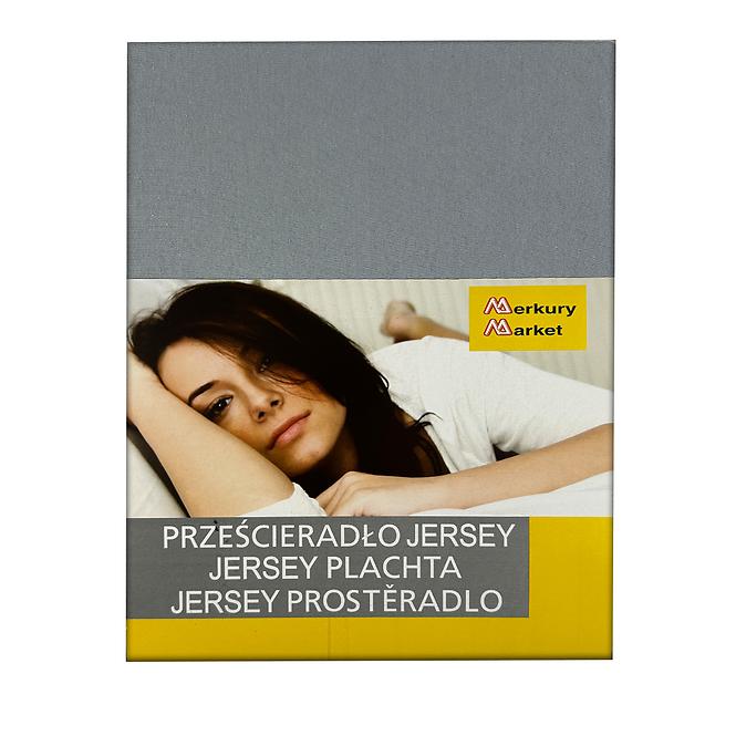 Prestieradlo jersey s gumičkou 90x200 šedá 60