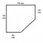 Sklo pod pec 70x70 cm G1,2