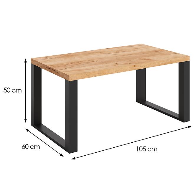 Konferenčný stolík Mona 1050/600/500 dub craft/čierna,2