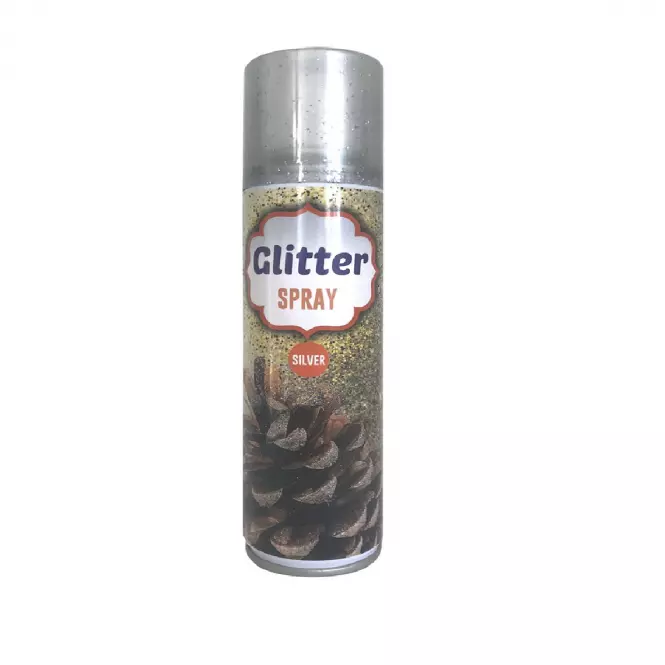 Glitter Sprej Strieborny 100ML / Merkury Market