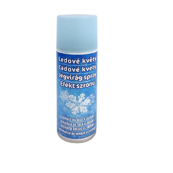 Ľadové kvety biele 200 ml - dekorácia na sklo a zrkadlá 021608