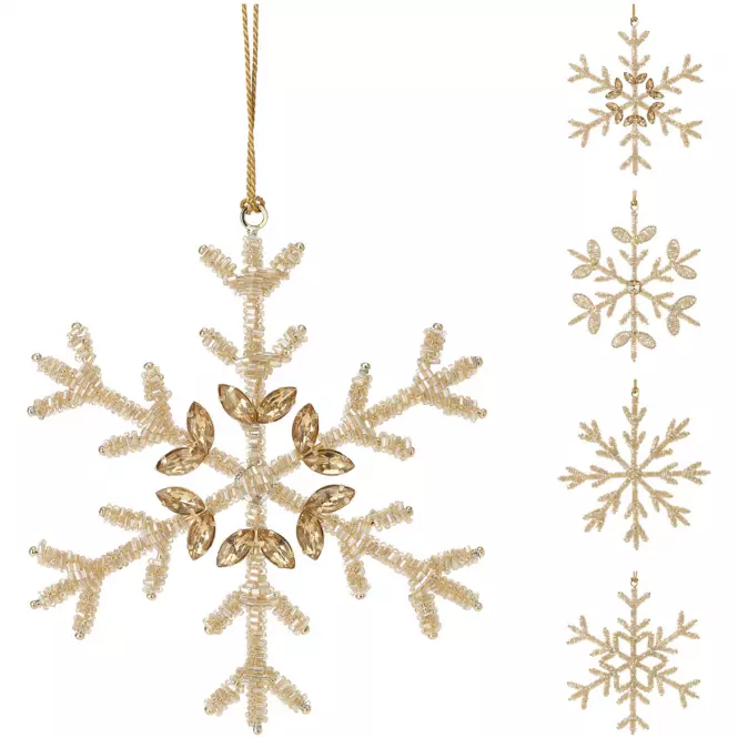 Ozdoba vločka Hangdeco 15 cm mix A72100010