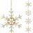 Ozdoba vločka Hangdeco 15 cm mix A72100010