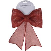 Mašlička 24 cm glitter red CAA006670