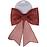 Mašlička 24 cm glitter red CAA006670
