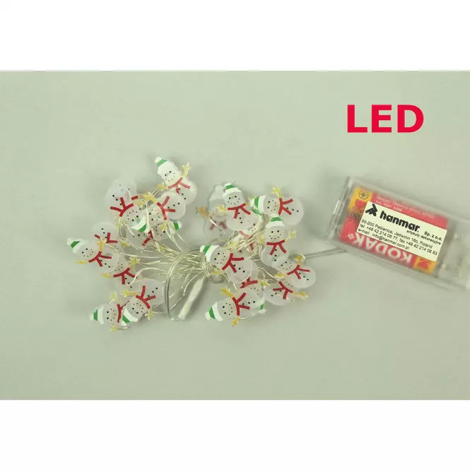 Reťaz Led 200 cm snehuliaci 20 elementov 45728