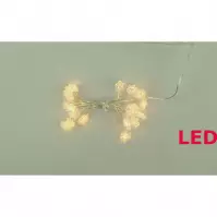 Reťaz Led 200 cm vločky 20 elementov 45724