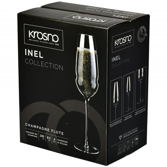 Pohár na šampanské Inel Krosno 250 ml 6 ks