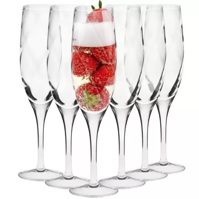 Pohár na šampanské Romance Krosno 170 ml 6 ks