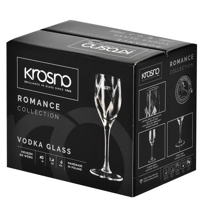 Pohár na vodku Romance Krosno 40 ml 6 ks