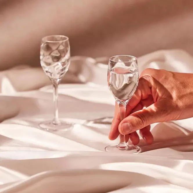 Pohár na vodku Romance Krosno 40 ml 6 ks