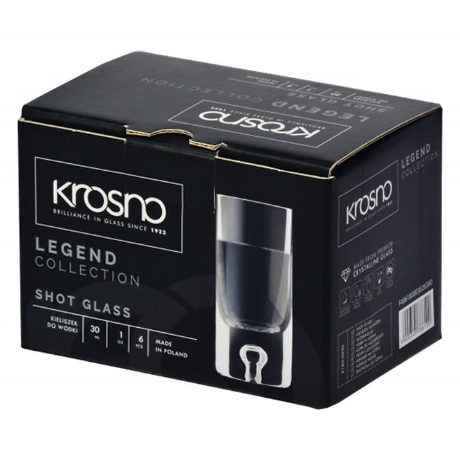 Pohár na vodku Legend Krosno 30 ml 6 ks