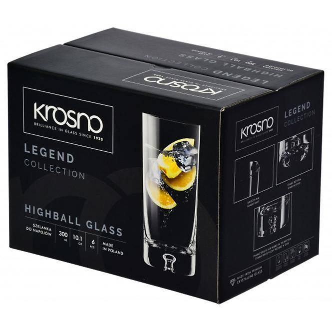 Pohár na nápoje Legend Krosno 300 ml 6 ks