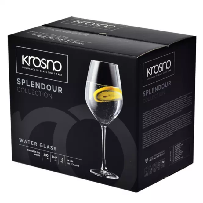 Pohár na víno červené Splendour Krosno 500 ml 6 ks