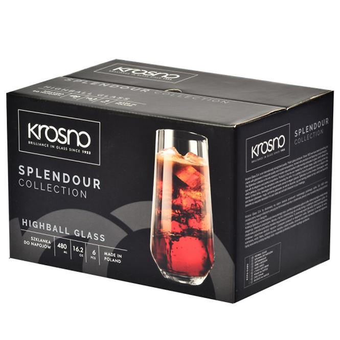 Pohár na nápoje Splendour Krosno 480 ml 6 ks