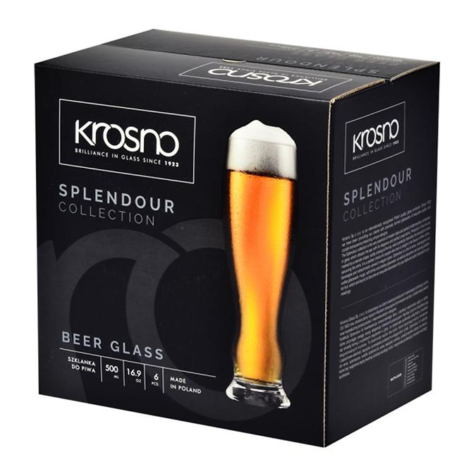 Pohár na pivo Splendour Krosno 500 ml 6 ks