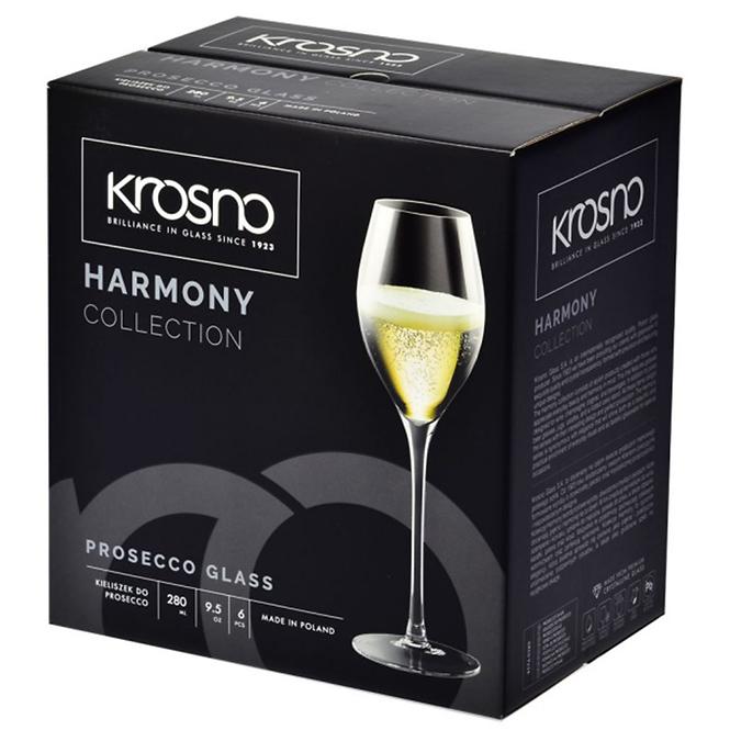 Pohár na  prosecco Harmony Krosno 280ml 6 ks