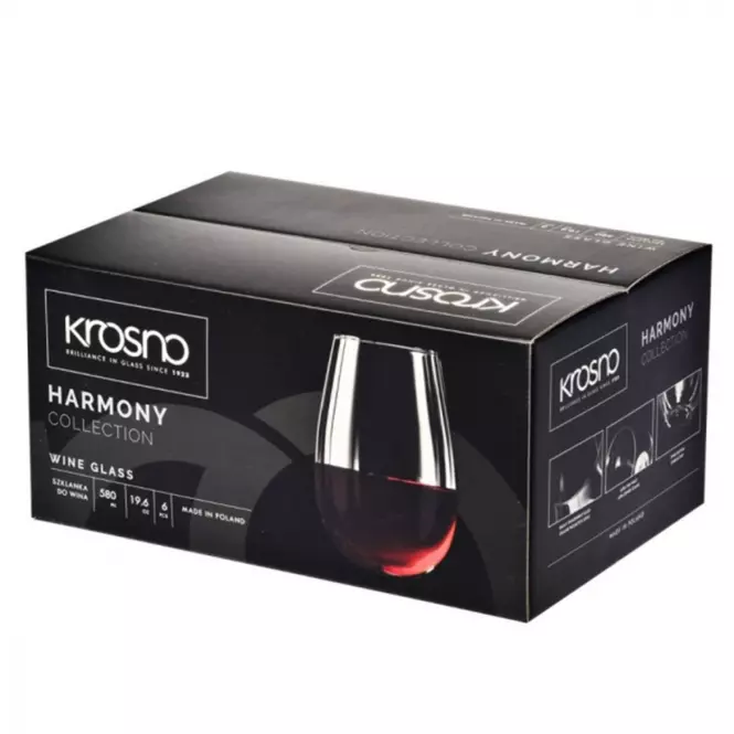 Pohár na víno Harmony Krosno 580 ml 6 ks