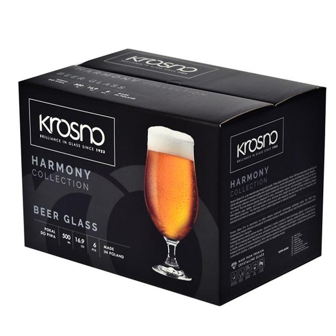 Pohár na pivo Harmony Krosno 500 ml 6 ks