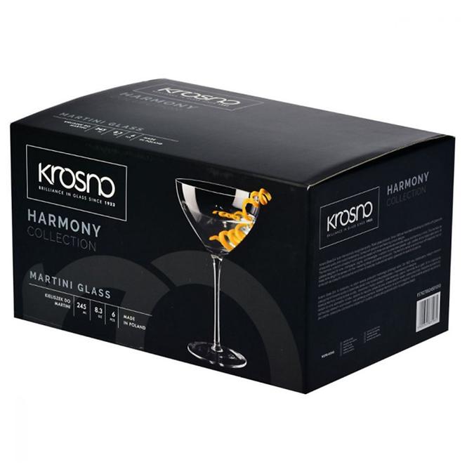 Pohár na martini Harmony Krosno 245 ml 6 ks