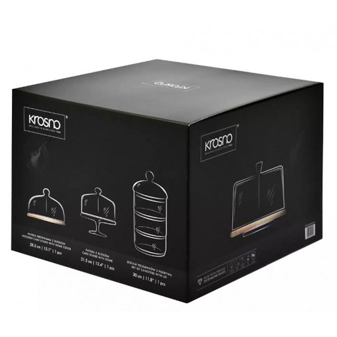 Podnos s vekom drevený Glamour Krosno 1 ks