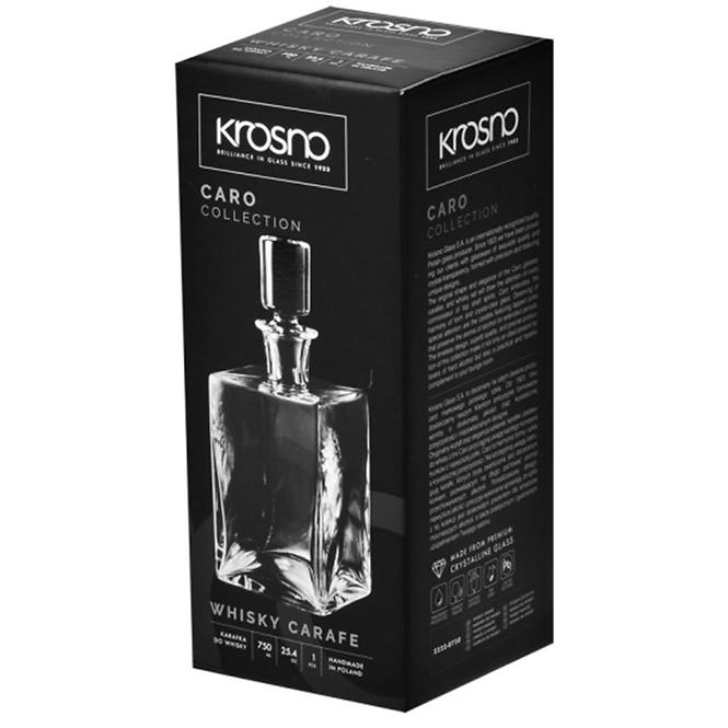 Karafka na whisky Caro Krosno 750 ml 1 ks