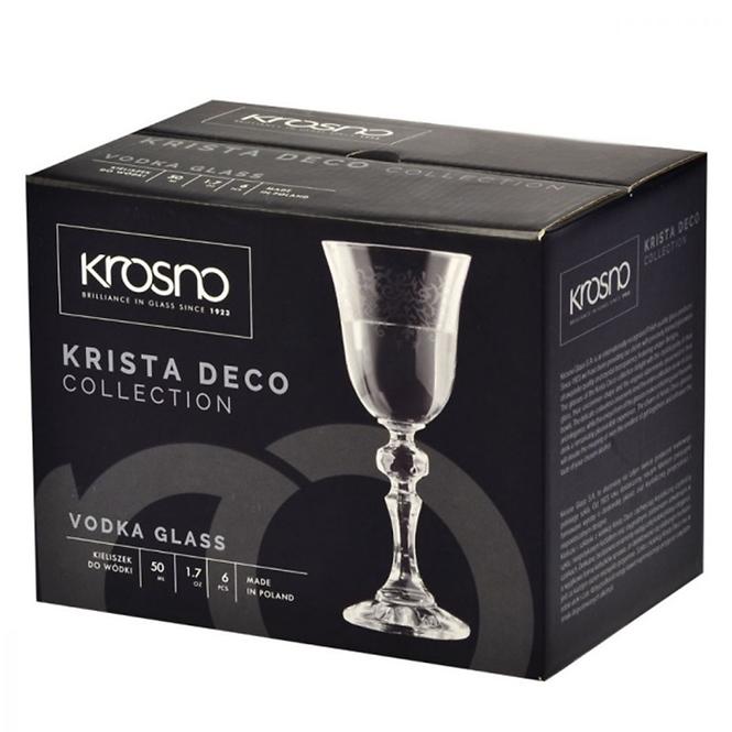 Pohár na vodku Krista Deco Krosno 50 ml 6 ks