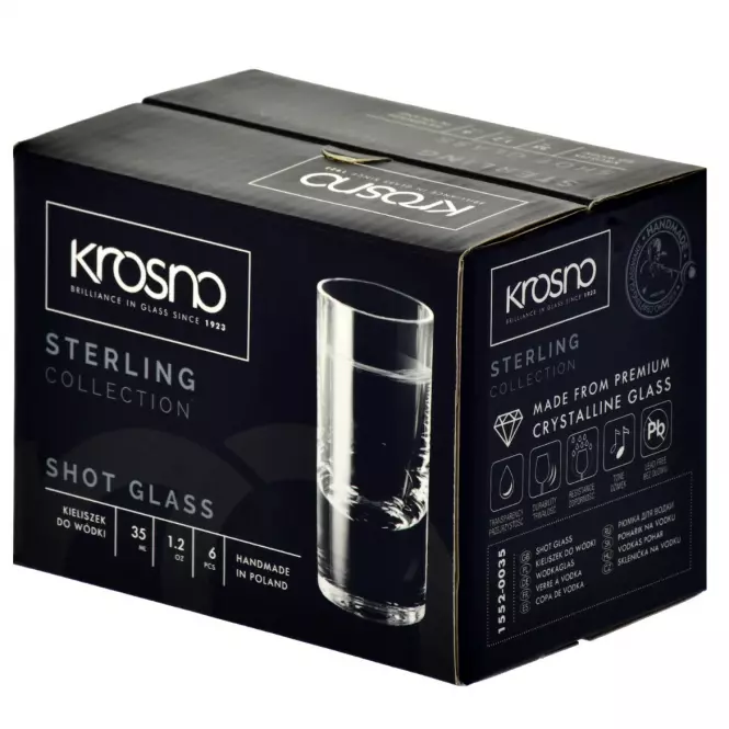 Pohár na vodku Sterling Krosno 35ml 6 ks