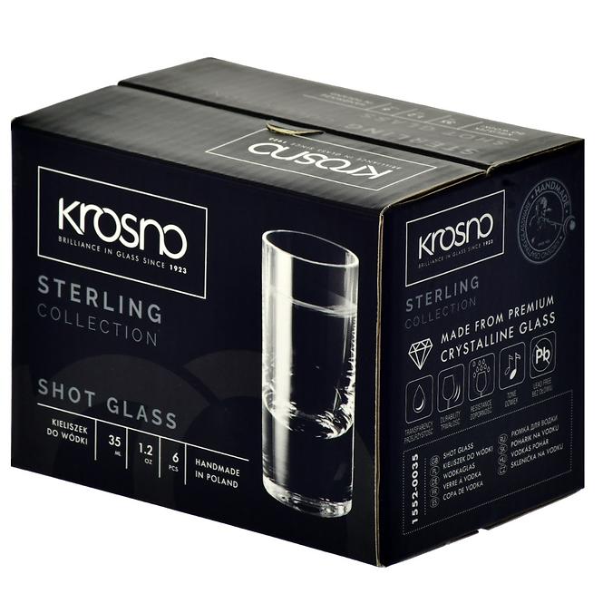 Pohár na vodku Sterling Krosno 35ml 6 ks